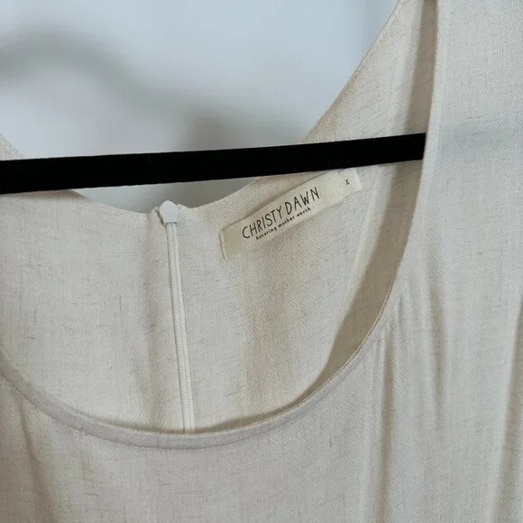 Christy Dawn - The Scarlet Dress - Color Eggshell - Size L - Picture 10 of 14